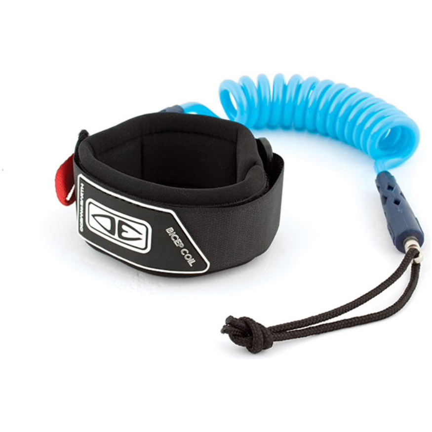 2025 Ocean And Earth Bodyboard Bicep Moulded Coil Leash SBBA04BLU - Blue
